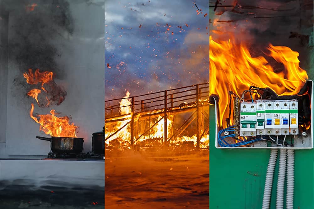 different classes of fire