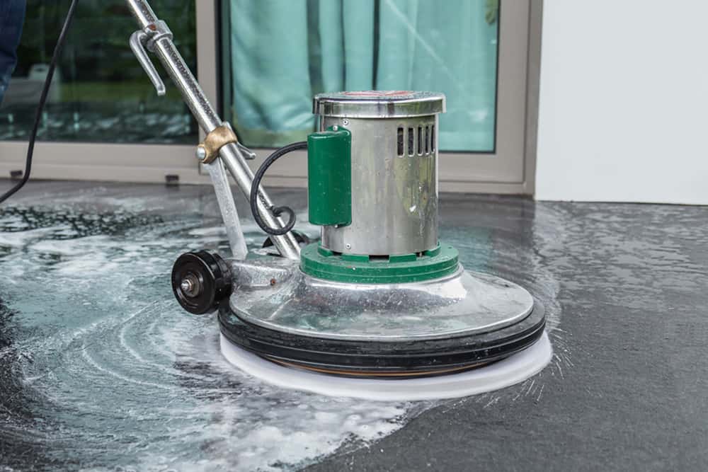 hard floor machine scrubbing training