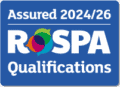 RoSPA Qualifications Course Assured year logo 2024-26